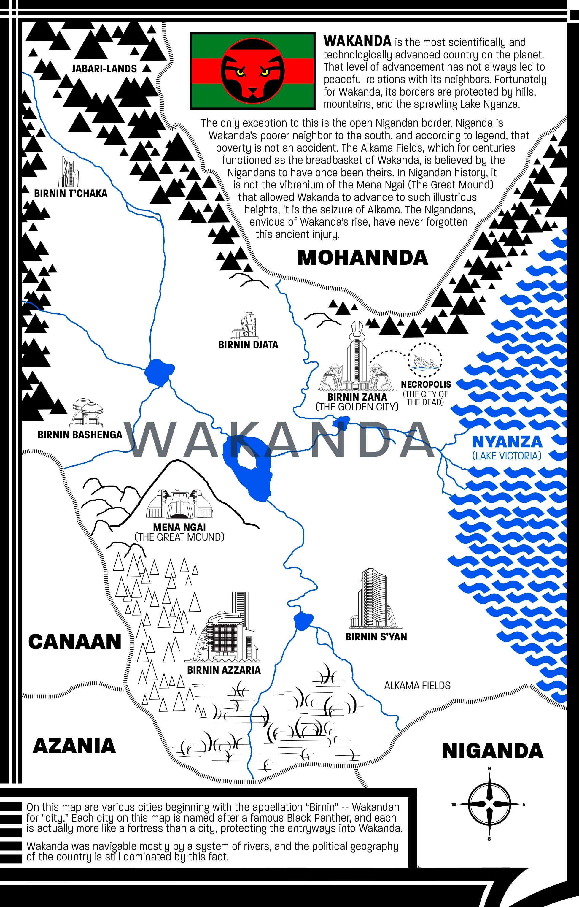Map of Wakanda
