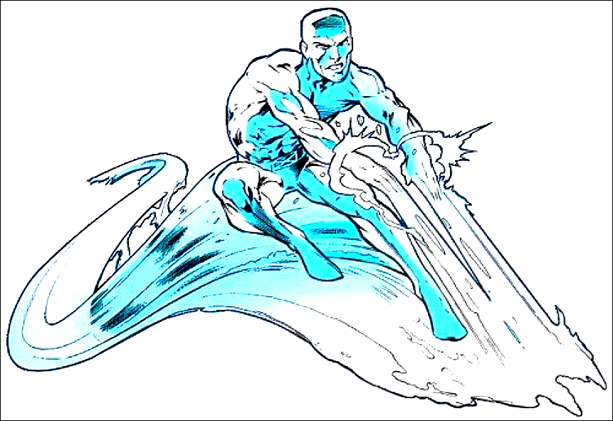 iceman superhero coloring pages - photo #7