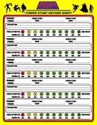 Power Stunt Record Sheet by Wendell Burke