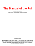 The Manual of the Psi by Firebomb